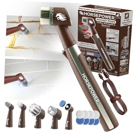 Pocket Pony, AS-SEEN-ON-TV, Waterproof, Cordless, Pocket-Sized, 9 In. Brown
