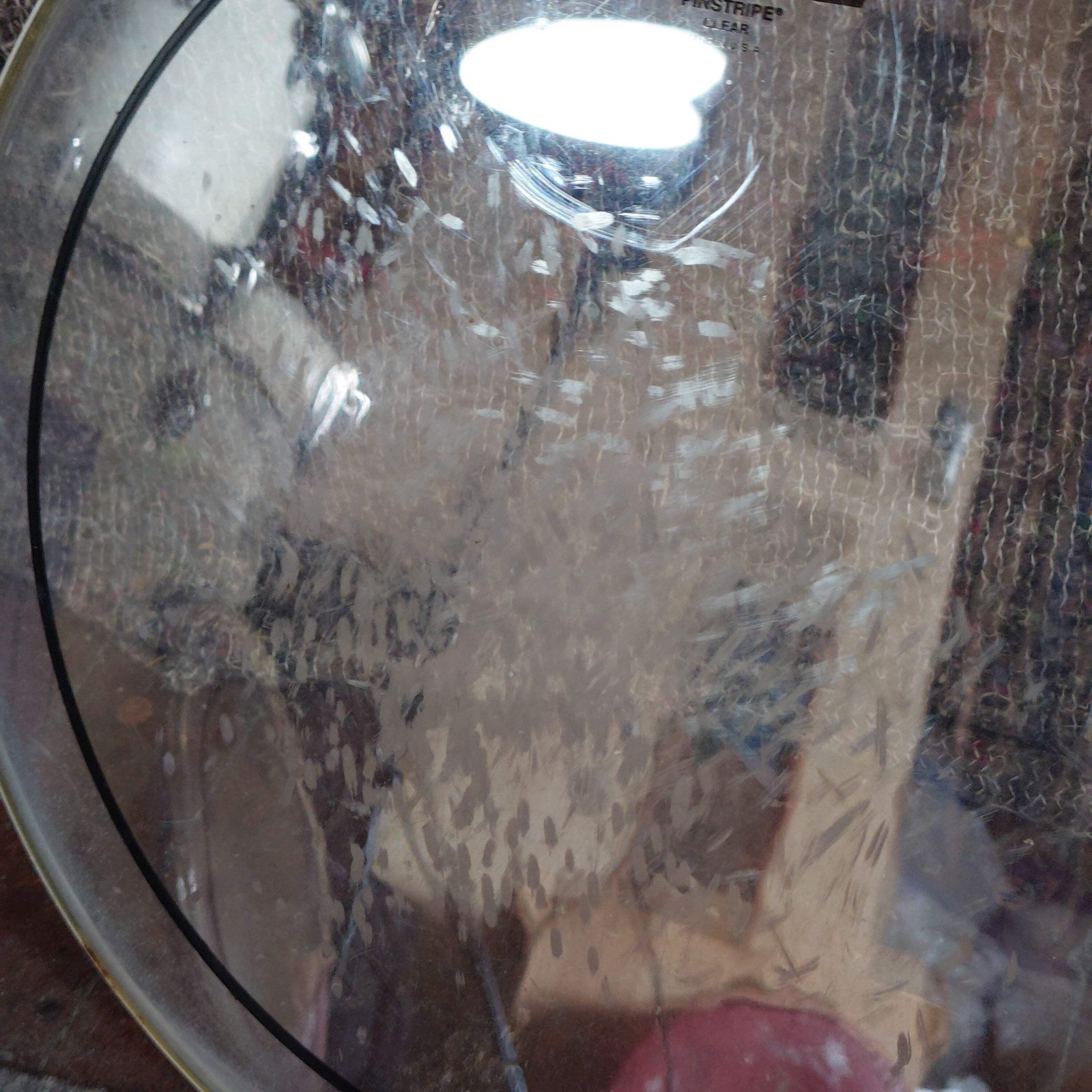 Used Remo Clear Pinstripe 14" Drum Head