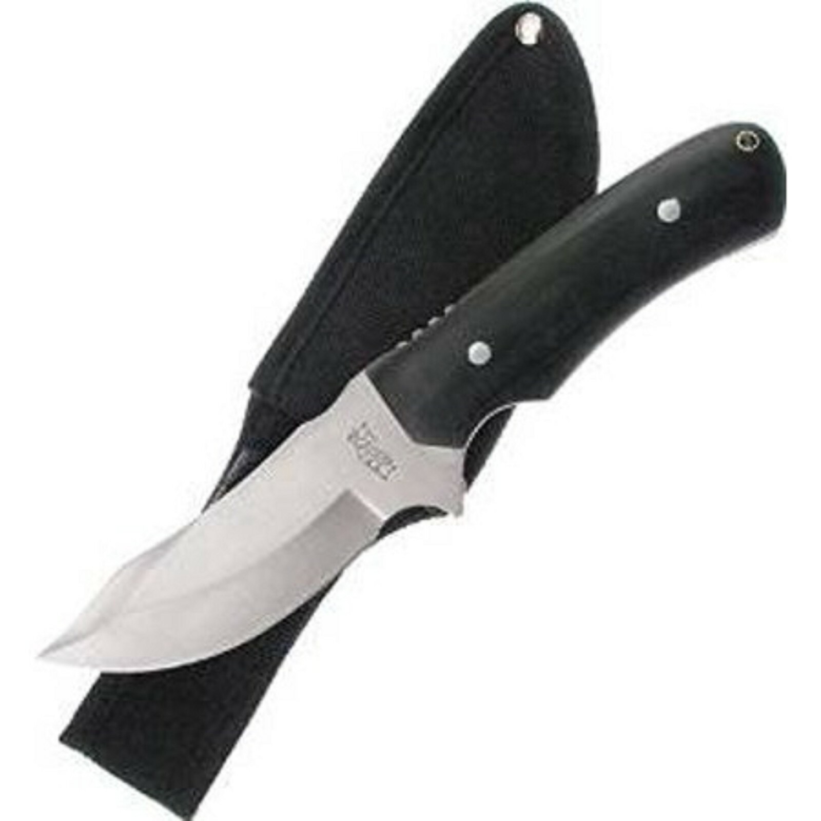 Frost F18301BPW Bowie Fixed Knife Satin 4.375" Blade/Black Pakkawood Handle