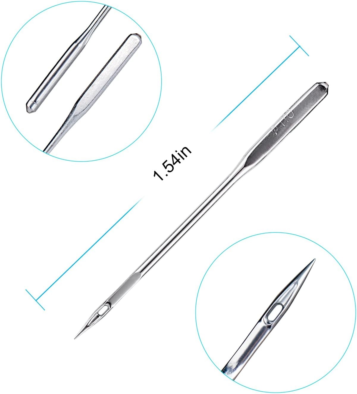 Sewing Machine Needles, 50 PCS Universal Sewing Machine Needle, Compatible with