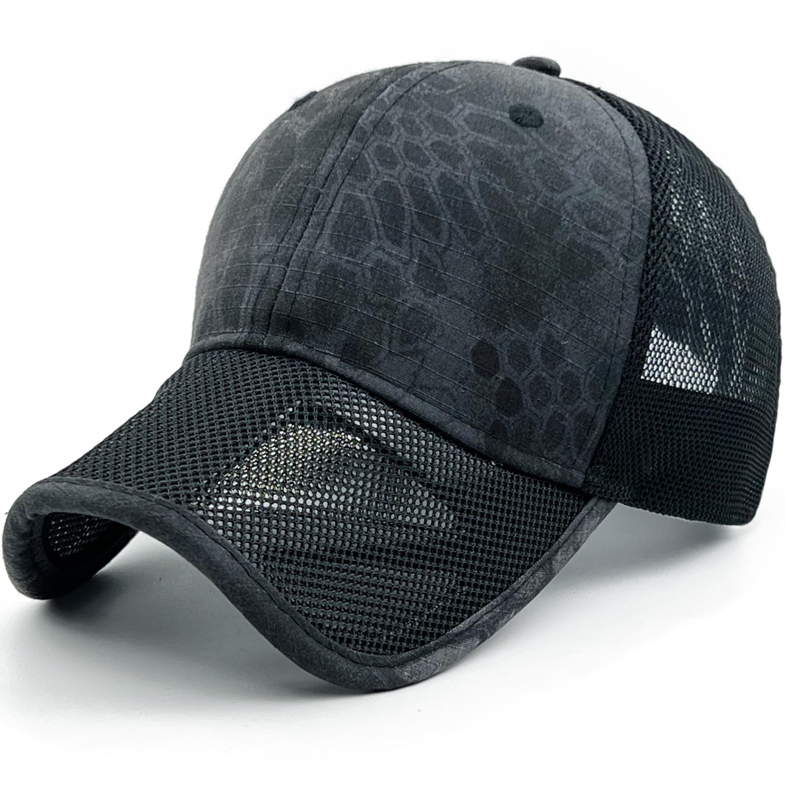 Oversize XXL Mens Tactical Camo Baseball Caps Breathable Mesh Womens Patrioti...