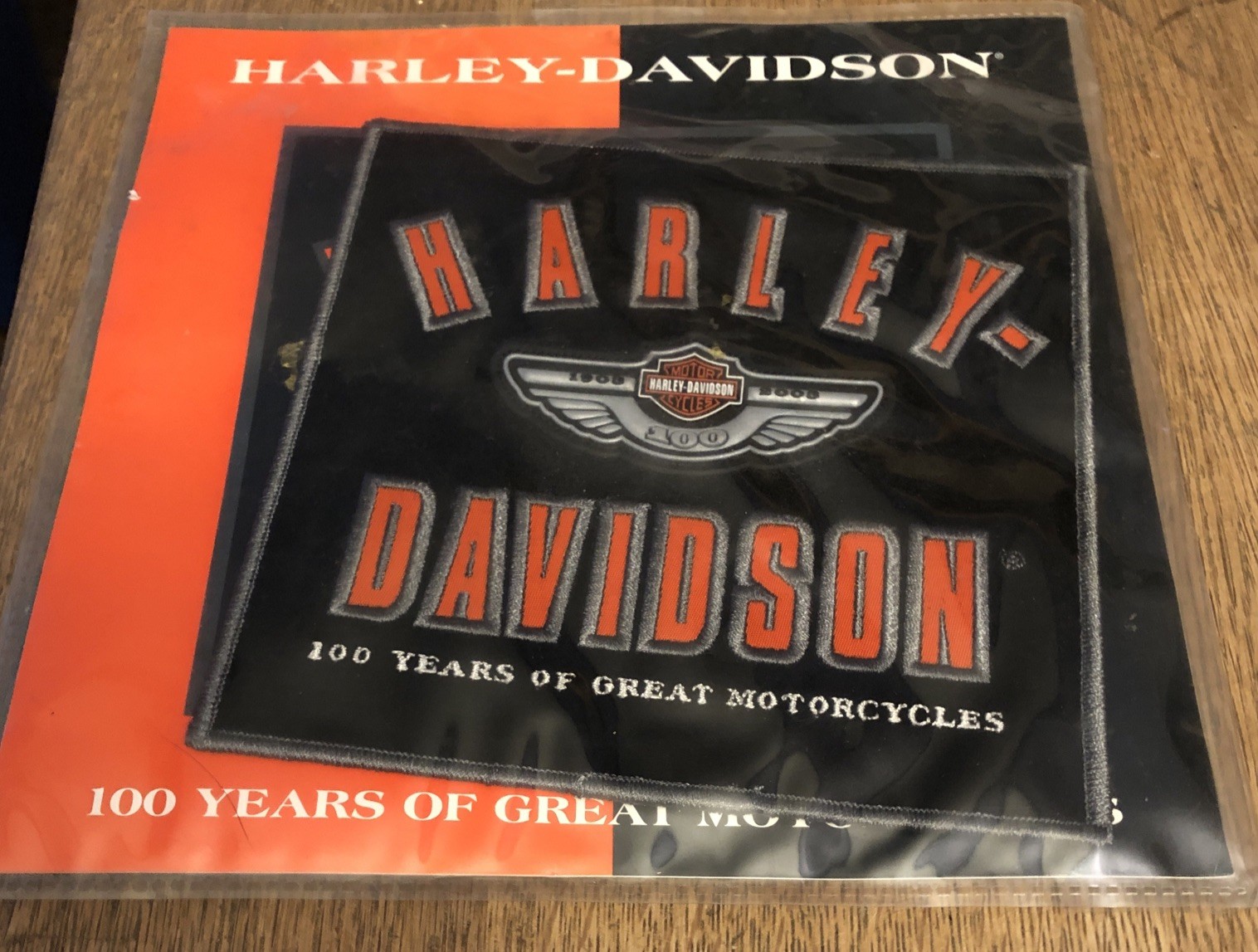 Harley Davison Patch 100 Years Of Great Motorcycles 6 X 6”