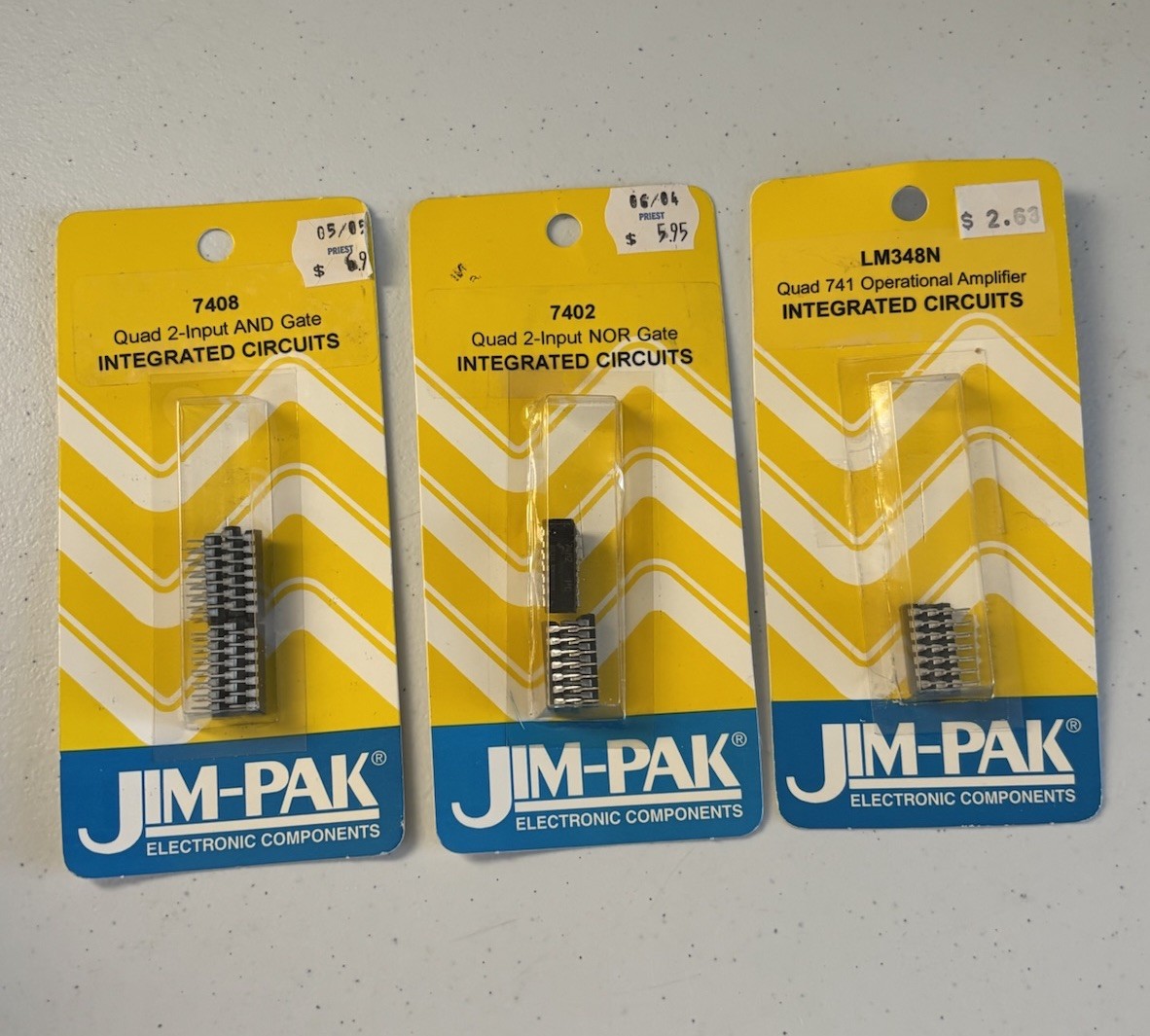 Jim-Pak 7402, 7408 & LM348N Integrated Circuit Assortment