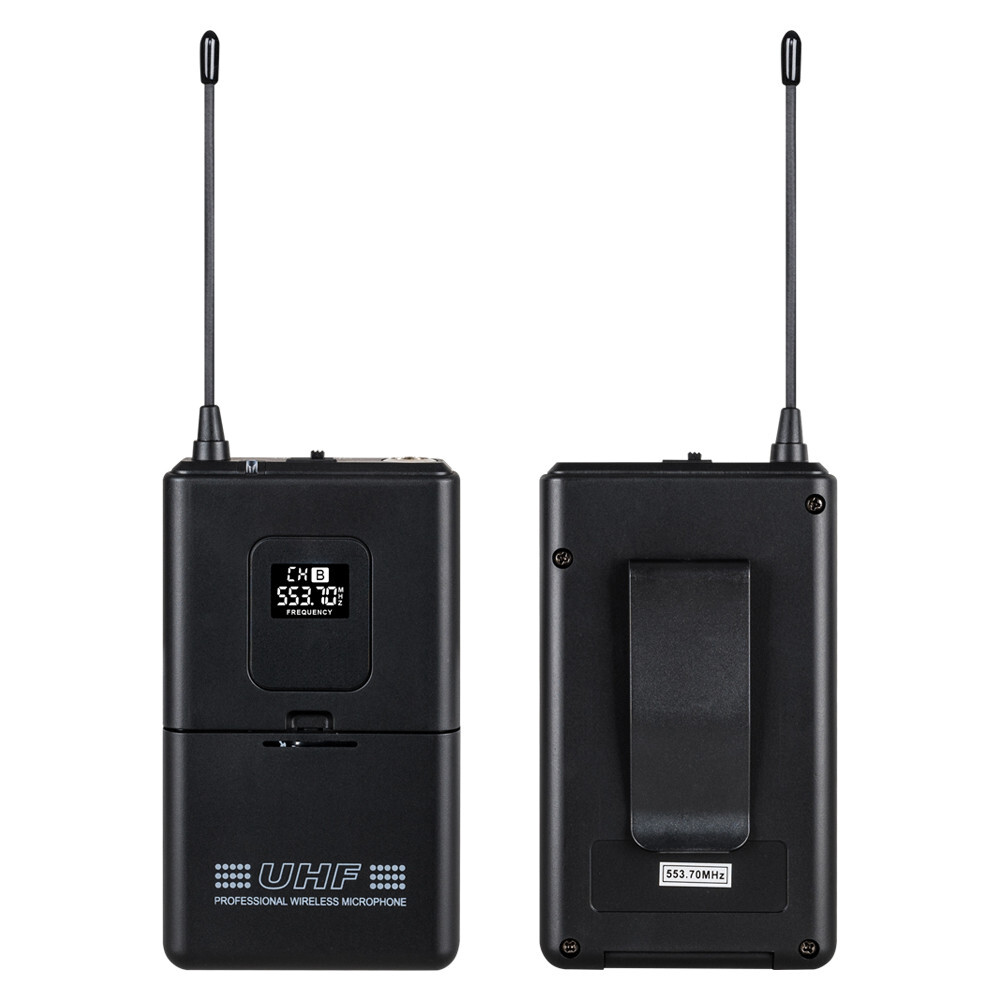 Wireless Microphone System 4 Channel UHF 2 Handheld 2 Headset 2 Lavalier School