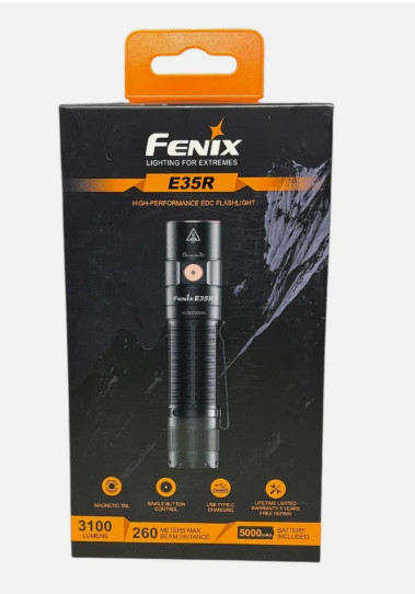 Fenix E35R EDC 3100 Lumens USB-C Rechargeable EDC High Performance Flashlight
