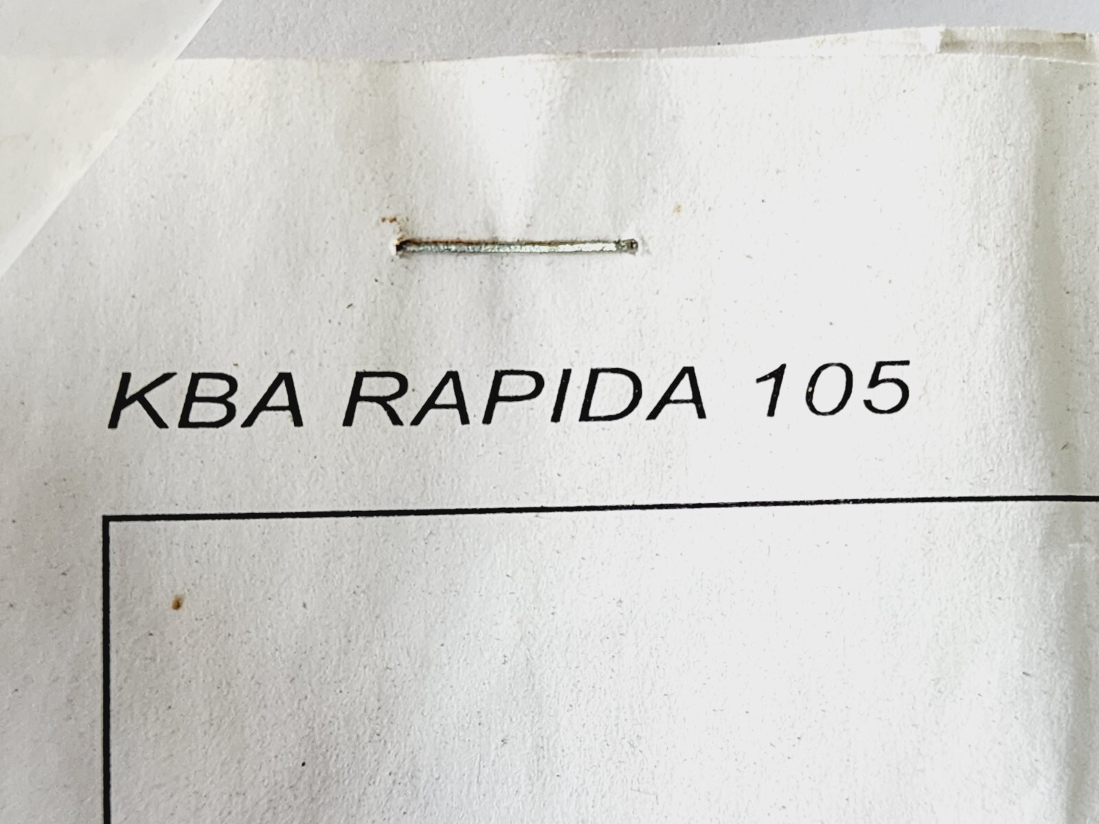 KBA 105 Rapida Gripper Bar