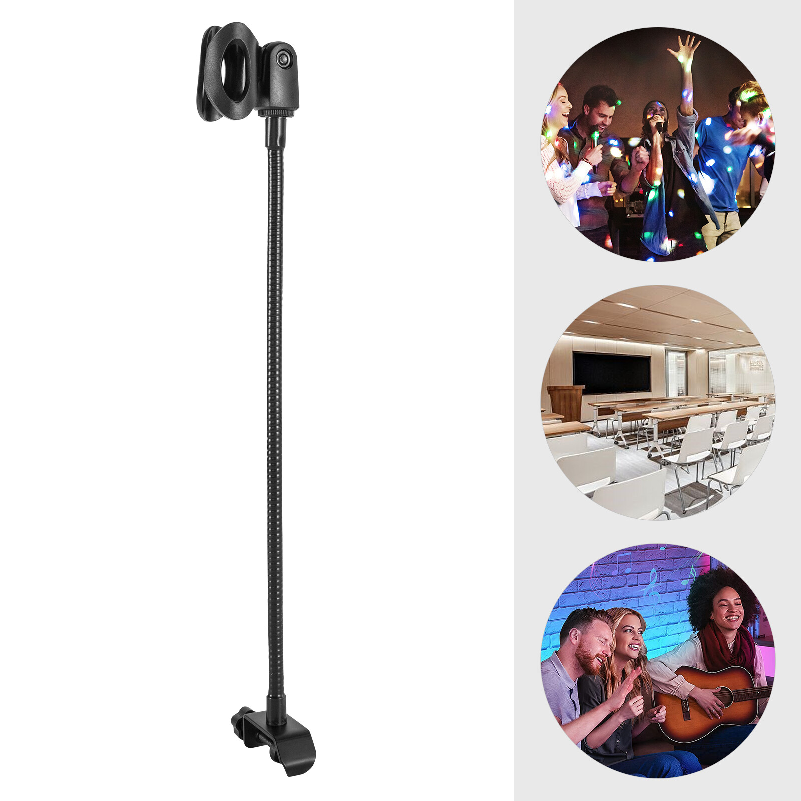 Adjustable Microphone Stand with Desk Clamp for Radio Broadcasting