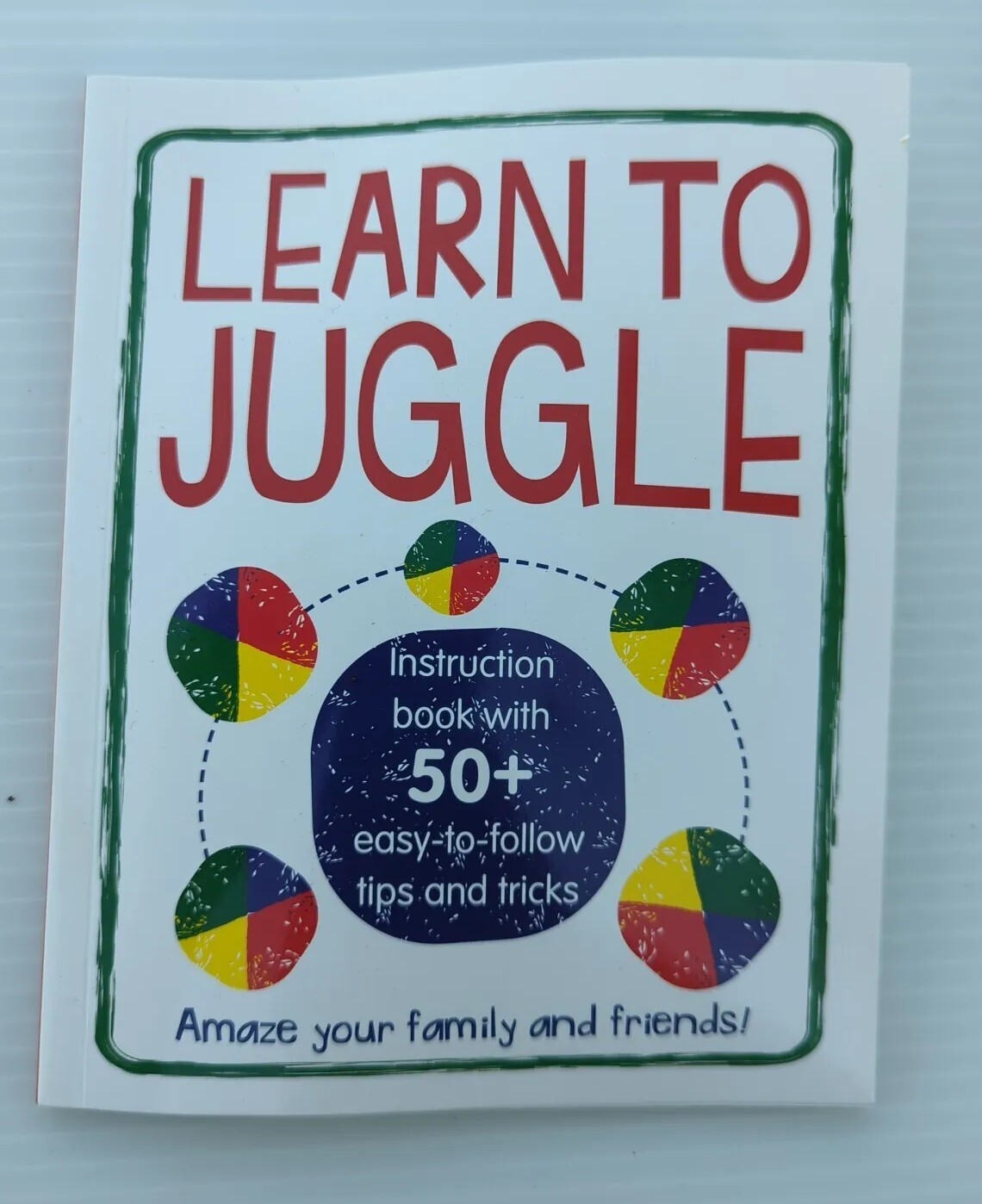 Learn to Juggle Instruction Book With Assorted Balls Lot