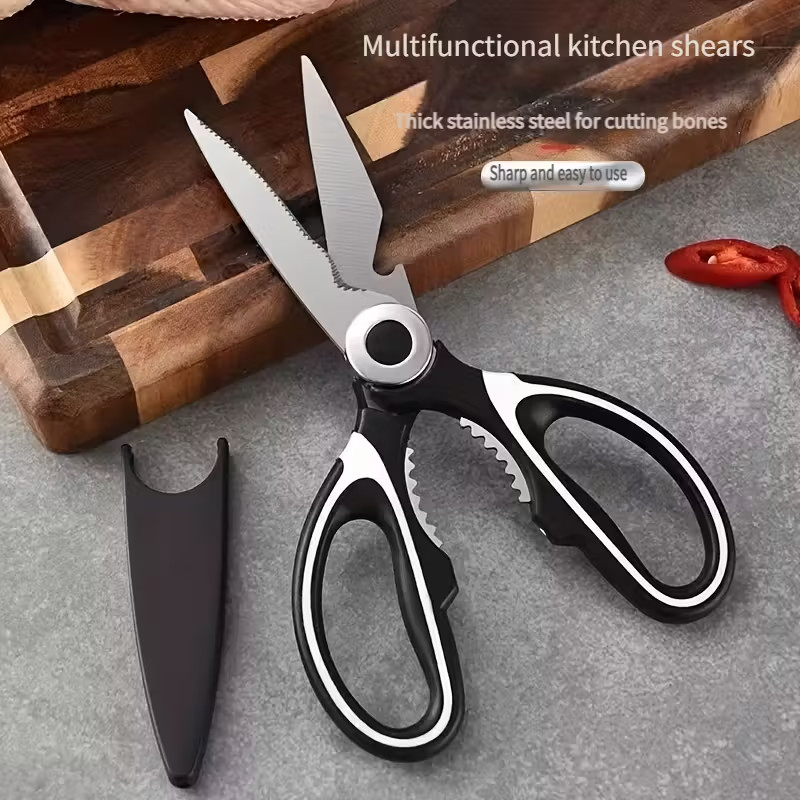 1/2pcs Kitchen Shears Heavy Duty Utility Stainless Steel All Purpose Ultra Sharp