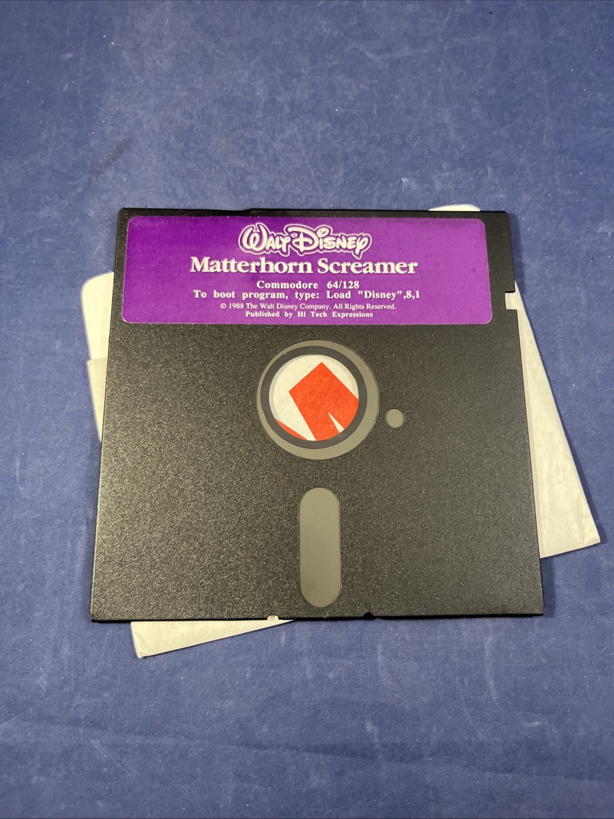 Walt Disney Matterhorn Screamer Vintage Game Software Commodore 64 1988