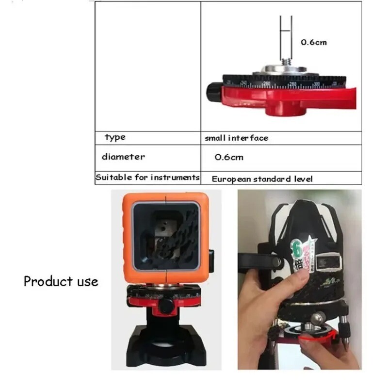 1/4 Interface L-type Ceiling Special Base Laser Level Magnetic Extension New