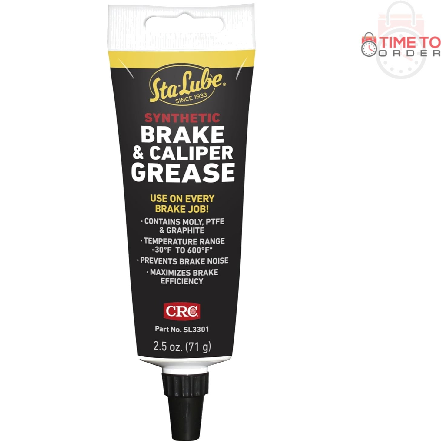Synthetic Brake Caliper Grease 2.5 oz High Temp PTFE Graphite Molybedenum