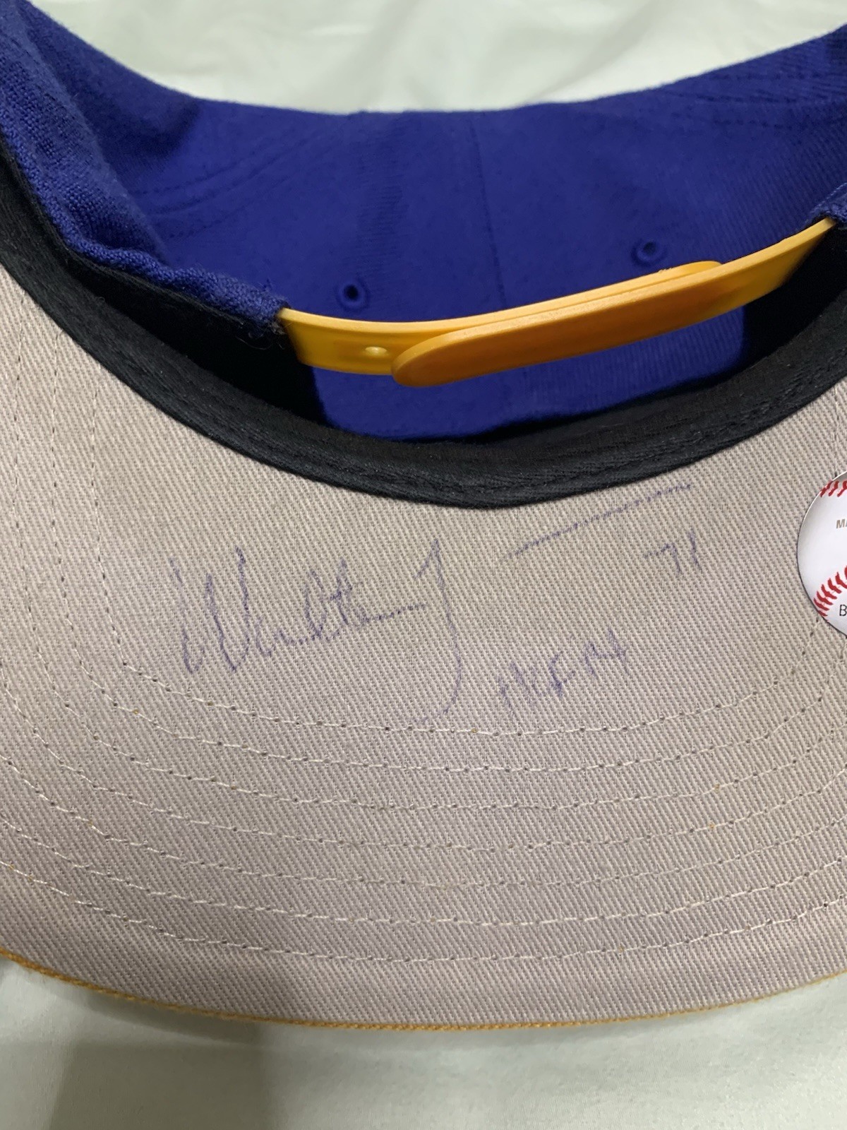 Seattle Mariners 47 SnapBack Hat Autographed By Walter Jones HOF Inscribed!
