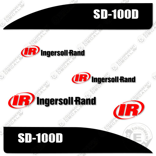 Fits Ingersoll Rand SD-100D Decal Kit Asphalt Compactor Replacement Stickers