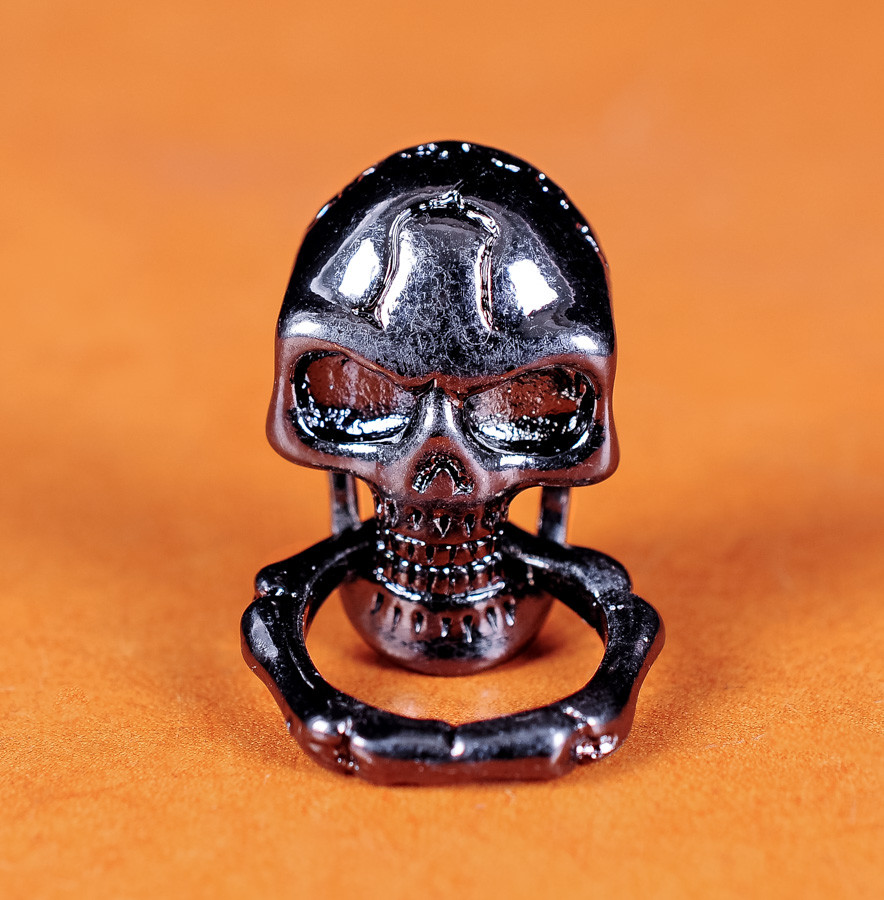 6X Skull with Ring Concho Biker Wallet Purse Chain Connnector DIY LeatherCraft