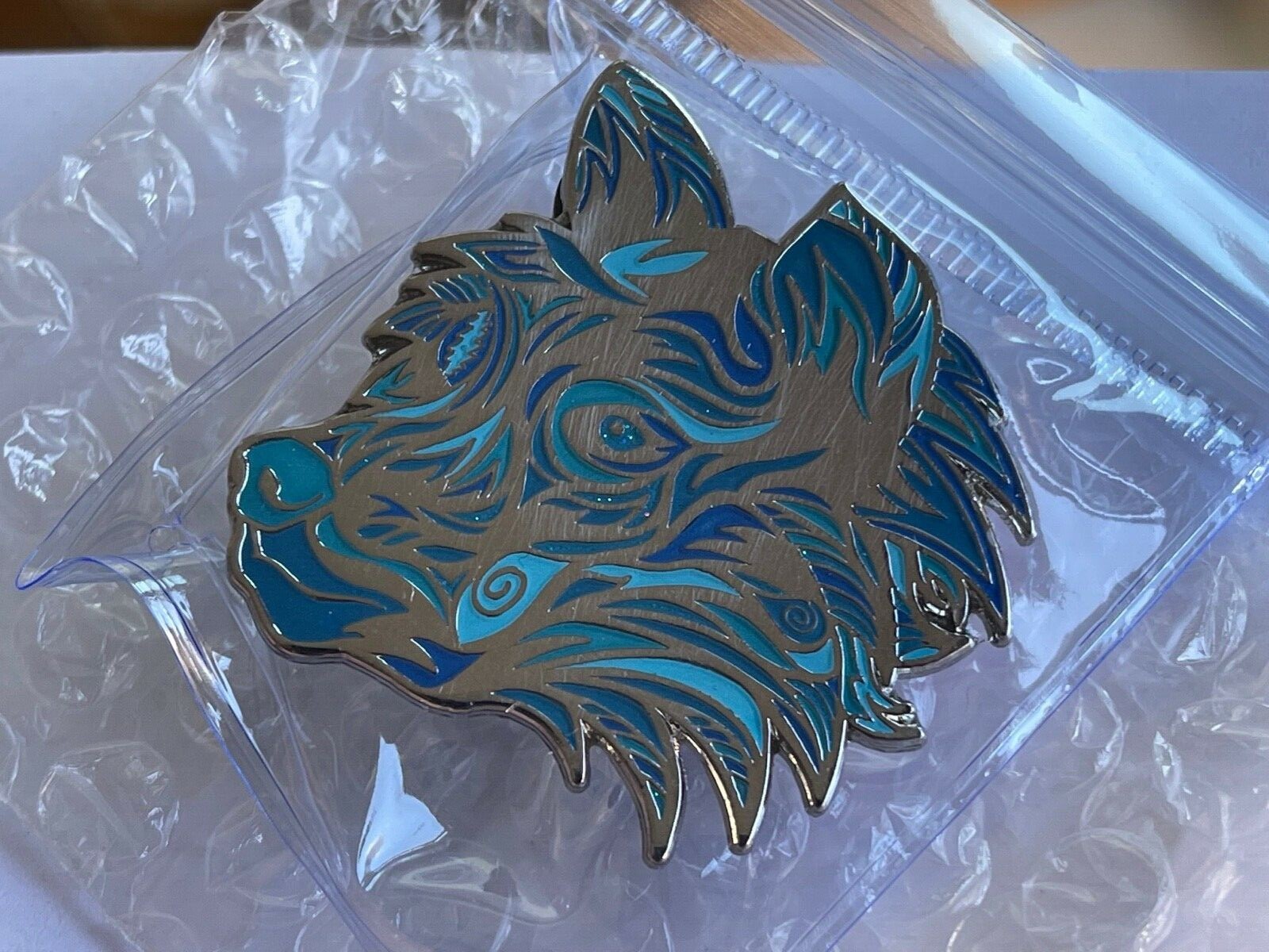 SUNSHINE JAM DESIGN DIRE WOLF PIN XX/25 SAPPHIRE DREAMS SJD GRATEFUL DEAD