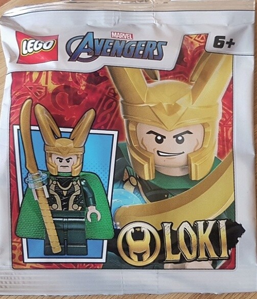 NEW LEGO LOKI MINIFIG FOIL PACK SET 242211 avengers thor 76152 minifigure figure
