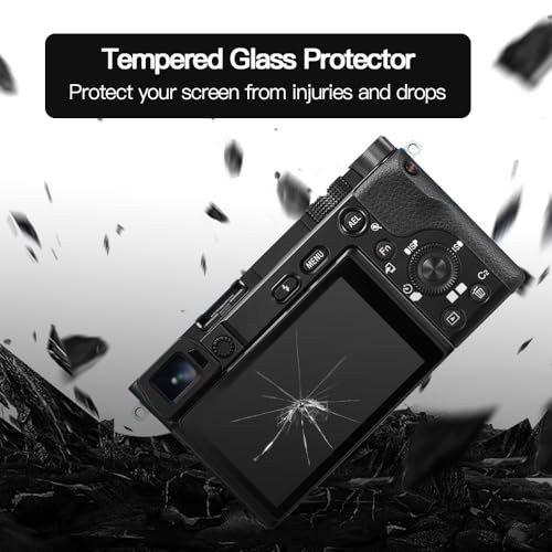 TUCANA 2PCS Screen Protector for Sony Alpha A6600 A6400 A6300 A6100 A6000 A5000