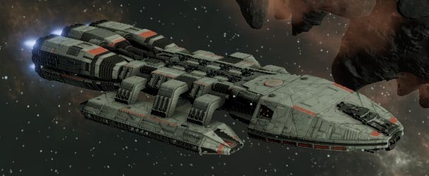 Battlestar Galactica Artemis-Class Battlestar 3D Resin Print 11.75"