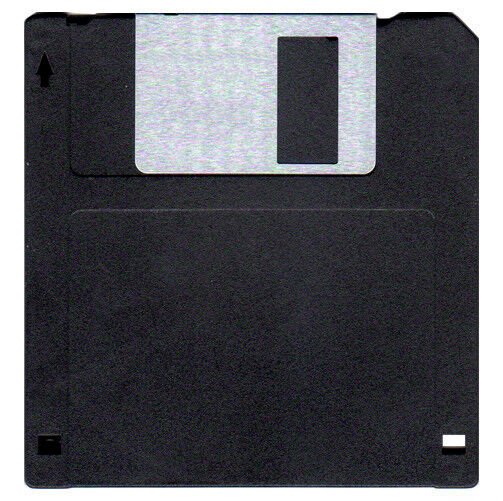 10x Black 1.44 3.5 Disks Floppy Diskettes unfromatted mac or pc WITH labels NEW