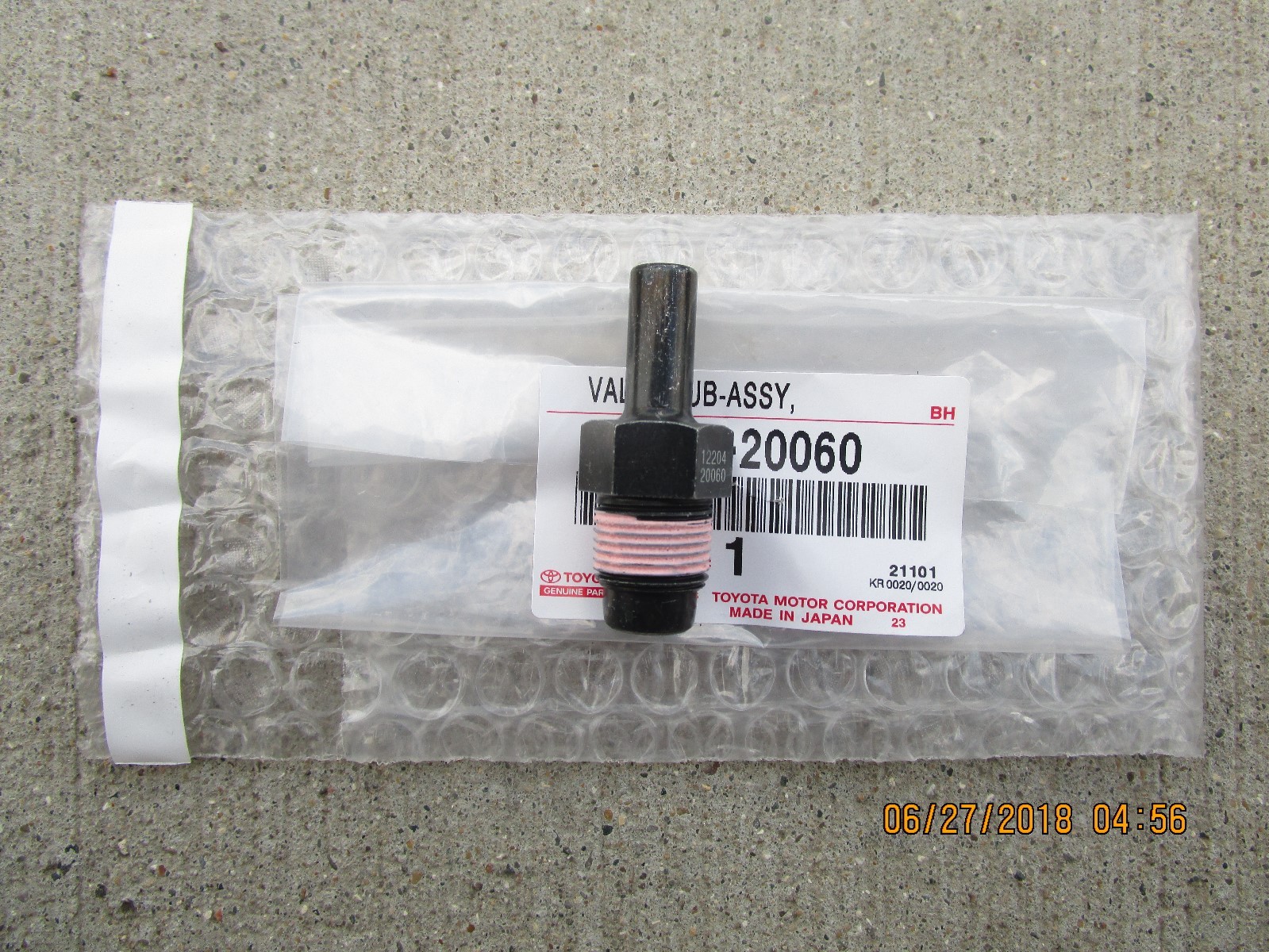 04 - 08 TOYOTA SOLARA 3.3L V6 VENTILATION VALVE PCV SUB ASSEMBLY BRAND NEW