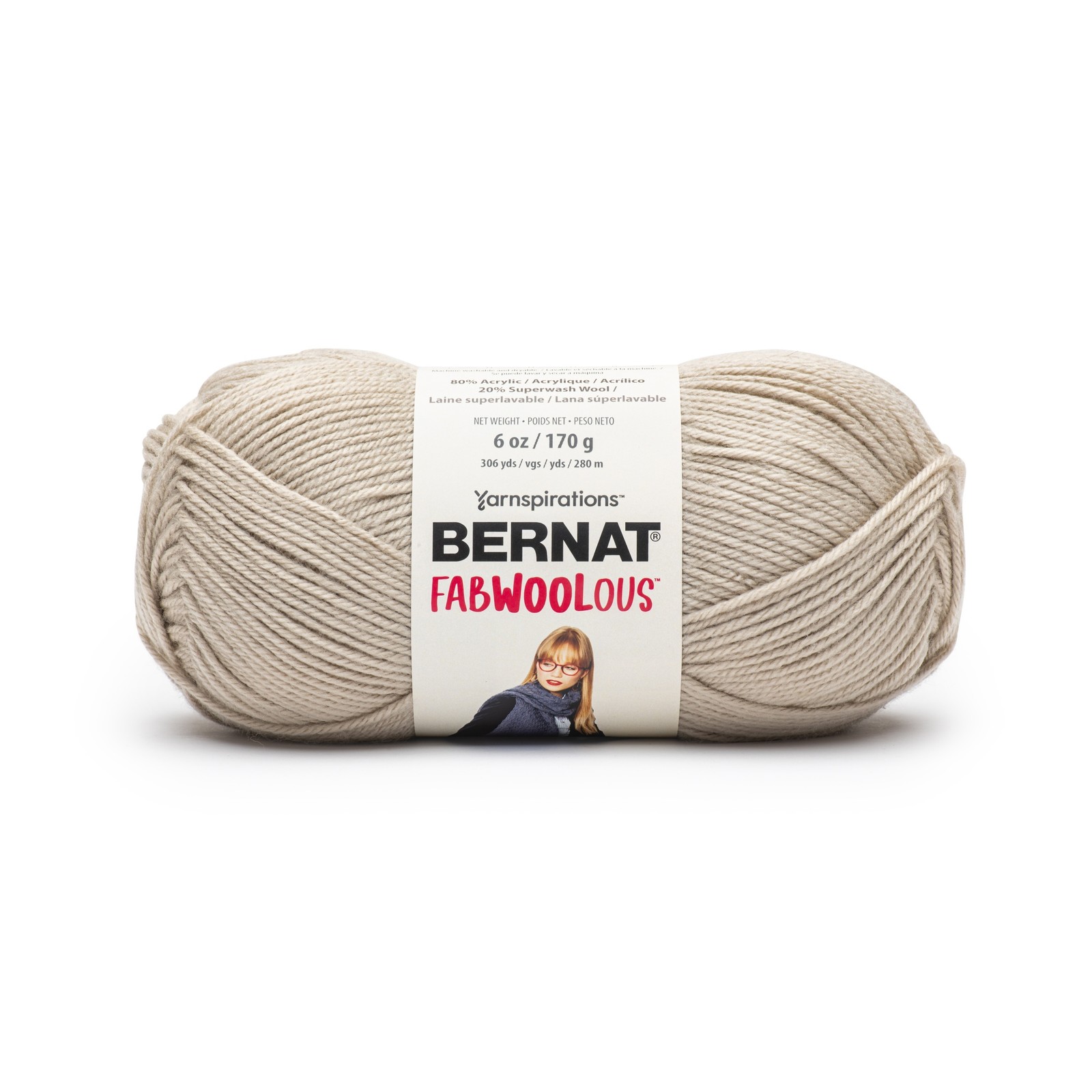 Bernat Fabwoolous Yarn-Oats - 161125-25004
