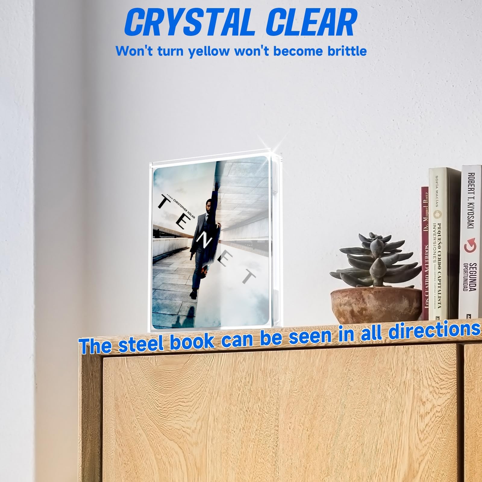 Acrylic Steelbook Protector Case, Box Protectors, Compatible Clear