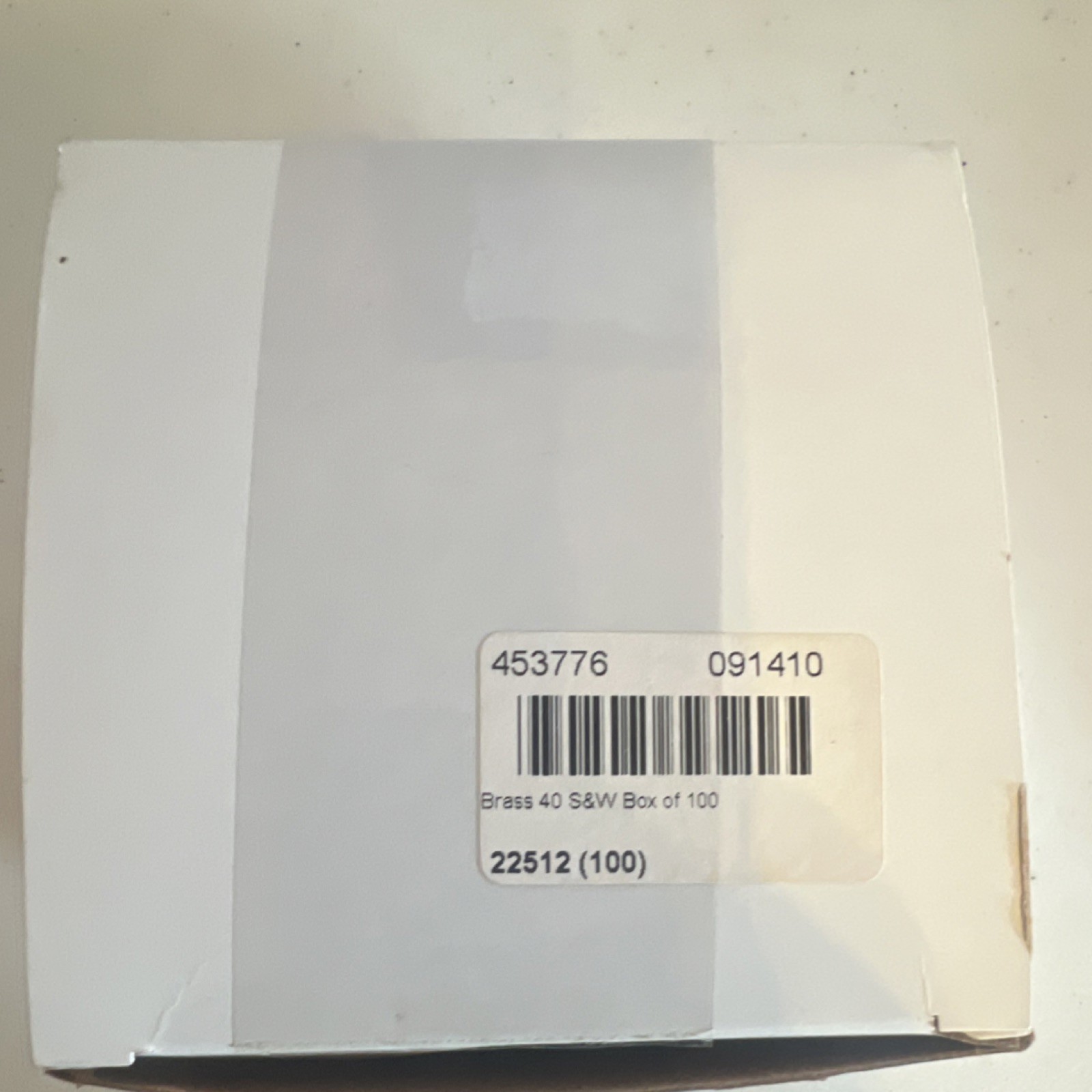 Brass 40 S&W 100 Reloading Casings Box Component MPN 22512 (100)