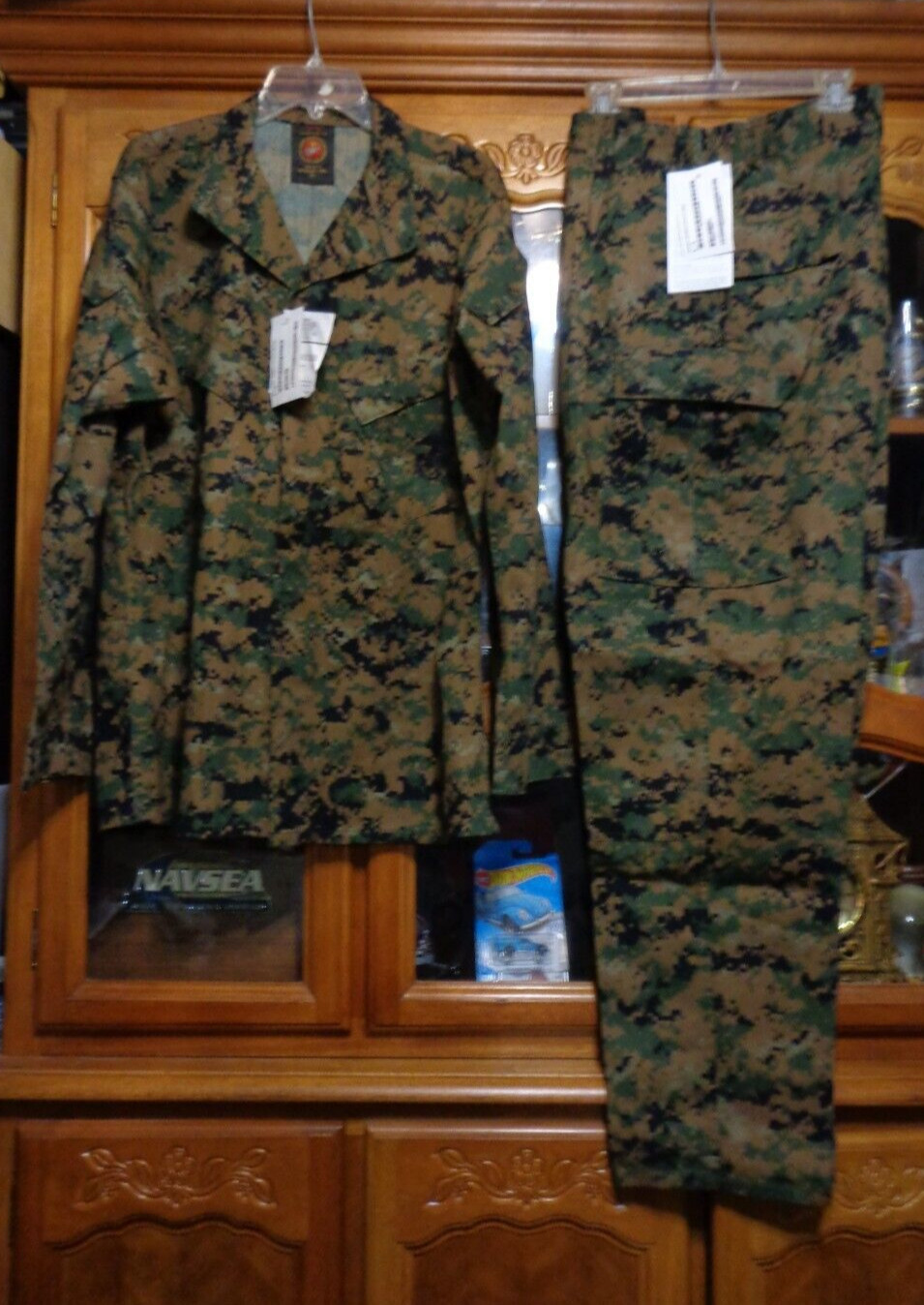 USMC MARPAT Uniform WOODLAND SET Combat Shirt Pant LARGE LONG NEW WITH TAG  LL