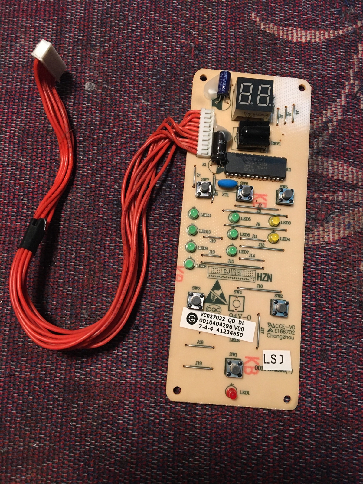 HAIER Room AC  ESA3087  Control Interface Touch Board