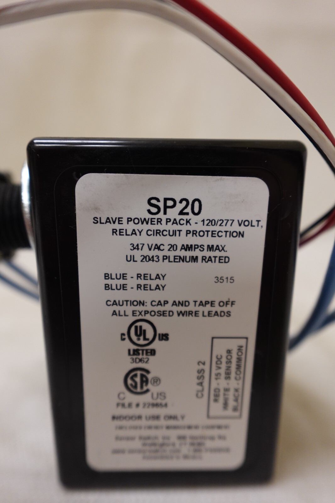 ACUITY - SENSOR SWITCH SP20 Power Pack, For Occupancy Sensor 6EZZ3