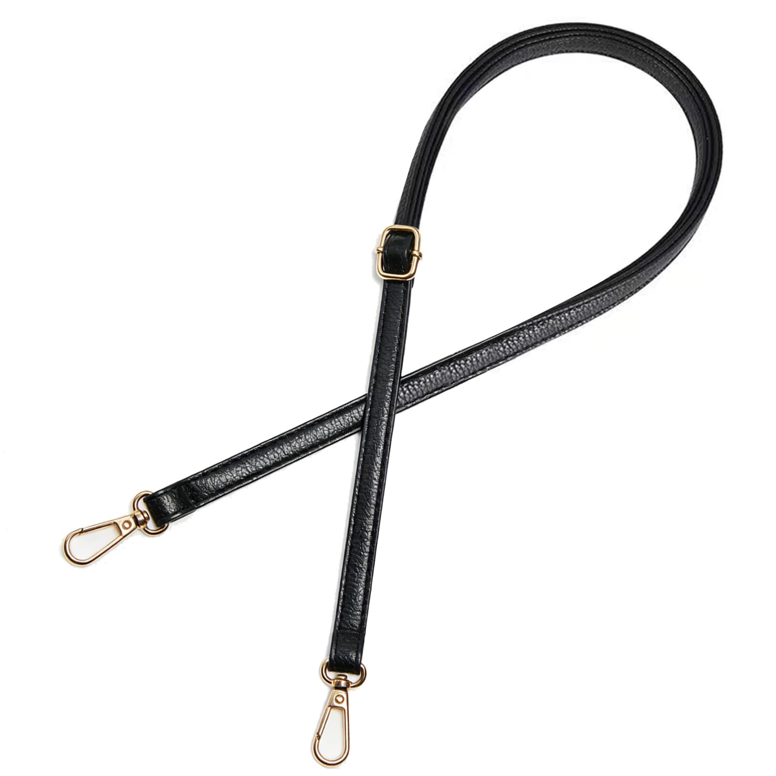 Qdfmkac Purse Straps Replacement Crossbody, Adjustable 28-51 51 IN, Black