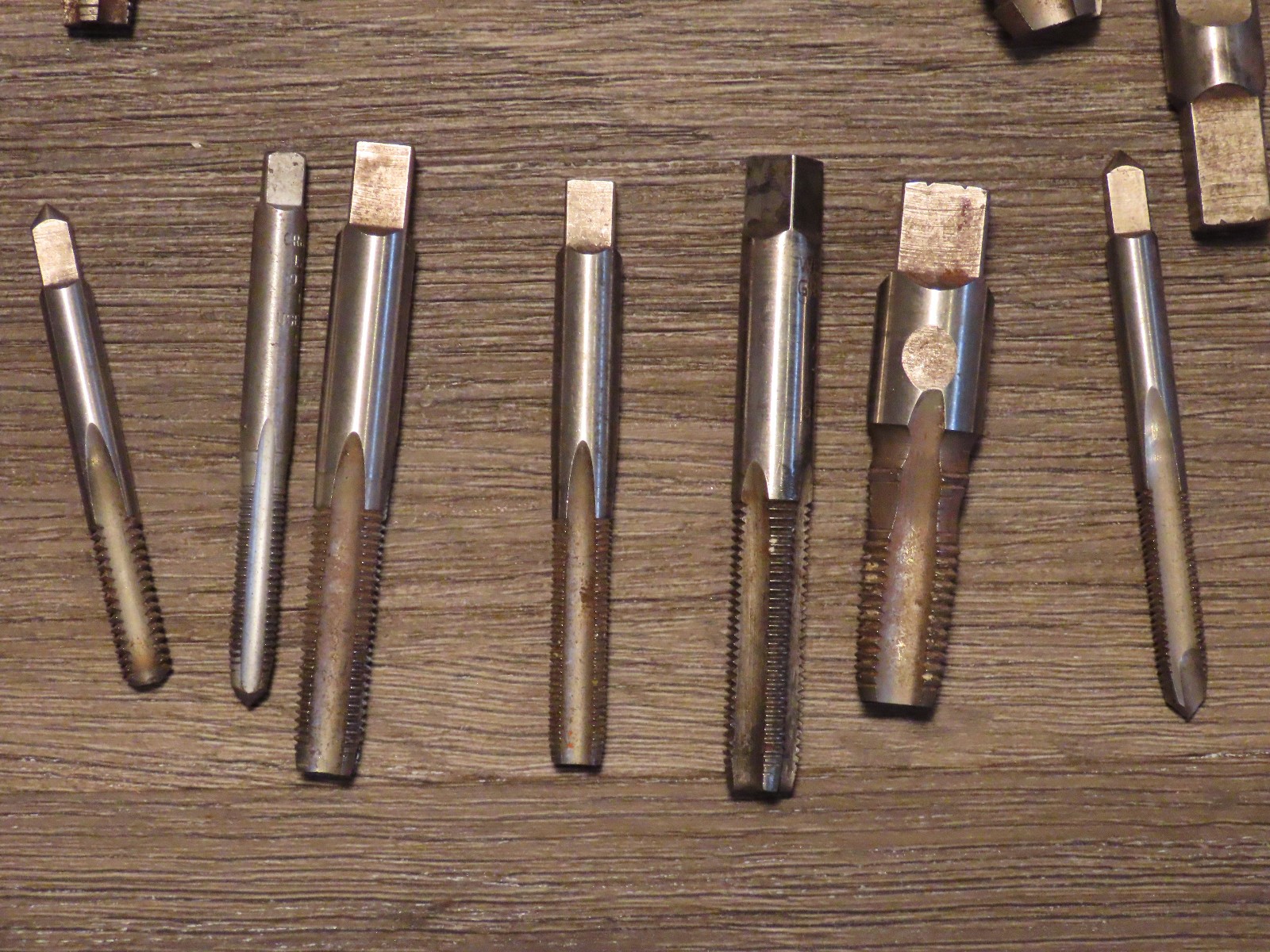 Lot Of Vintage Tap and Die Tools , Bits , Taps Dies Metalwork Tooling Wells