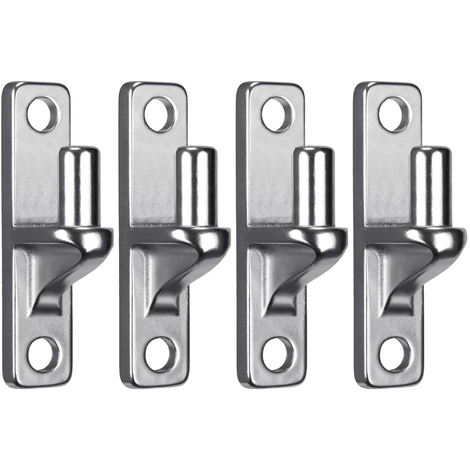 Heavy Duty Stainless Steel Gate Hinges, 4 Pack - Maximum 600 lbs Load Capacity