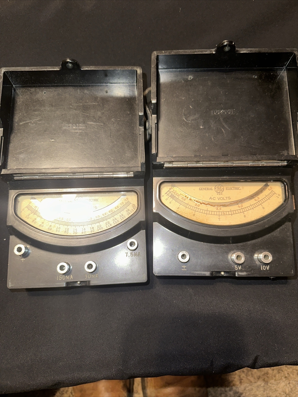 General Electric Type DP-9 D.C. Volt Meter And A.C. Meter AP-9