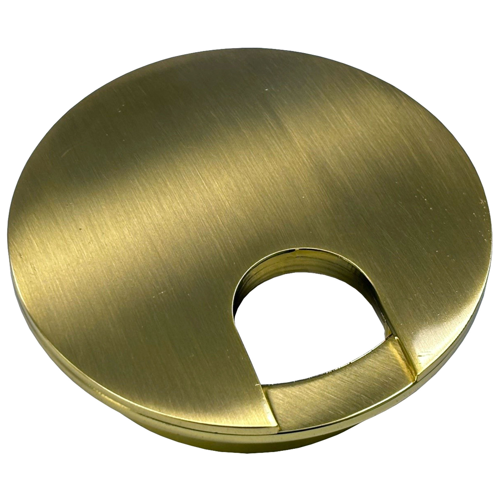 Two-Piece Metal Desk Grommets - 2.375" - Colors: Bronze, NIckel, Brass, Black