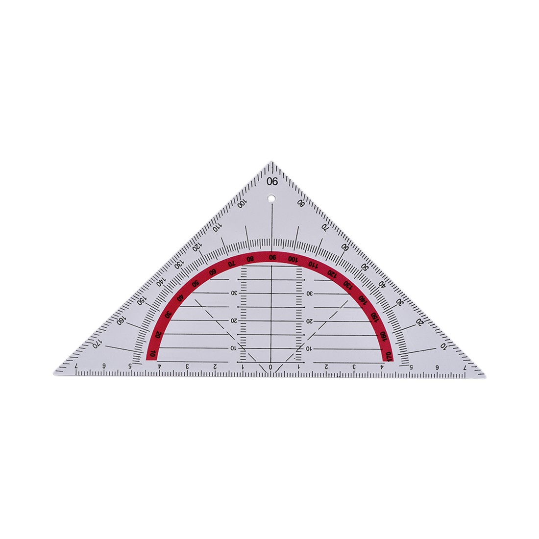 2pcs Triangle Ruler Square Set 90mm 45 Degrees Plastic Stationery Math Geometry