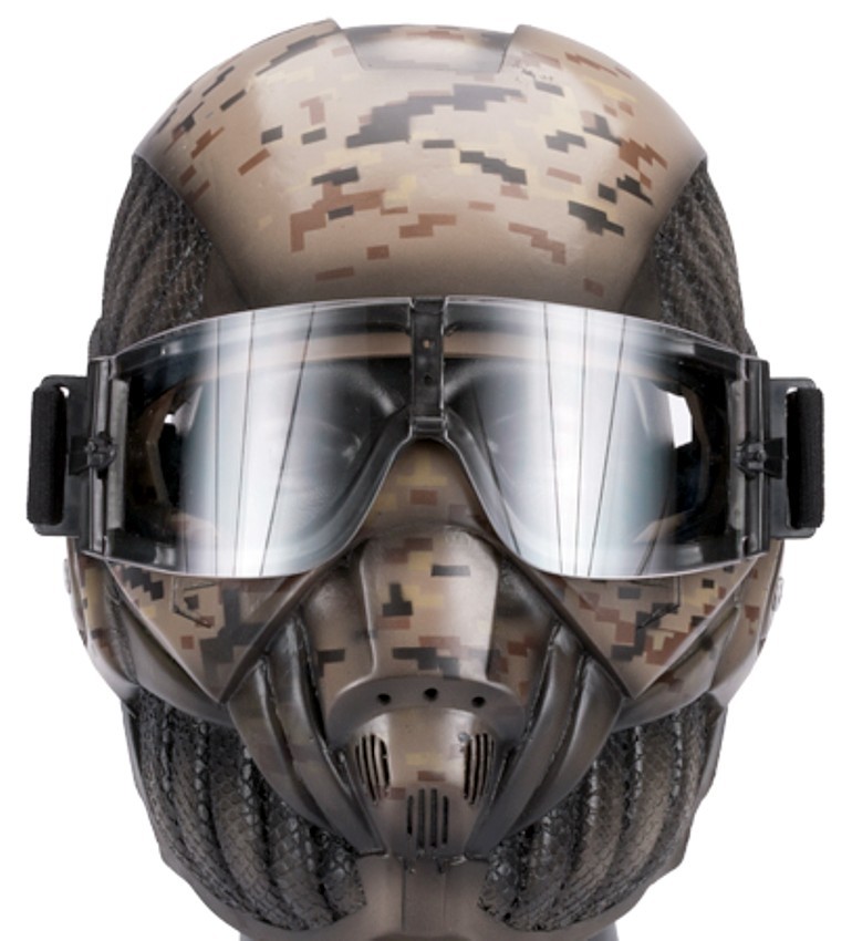 Army of Two "Crysis" Star Wars / Call Of Duty Desert Camo Custom Fiberglass Mask