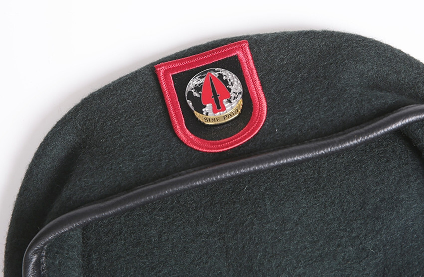U.S.ARMY SPECIAL OPERATIONS COMMAND GREEN BERET WOOL BATTLE CAP