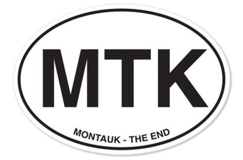 Montauk The End Oval Vinyl Sticker - SELECT SIZE