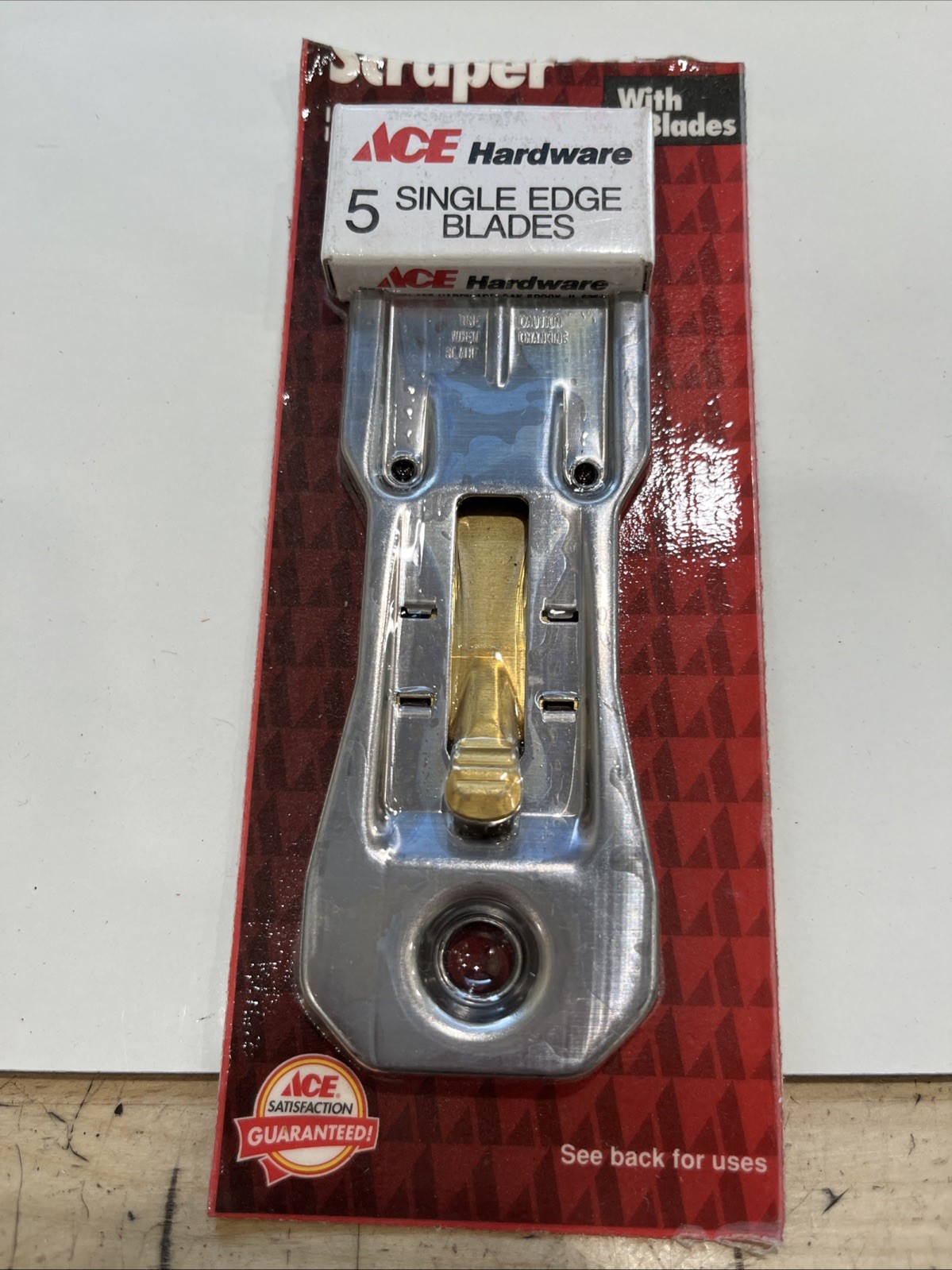 Razor Scraper Retractable Locking Trigger Includes 5 Blades NEW