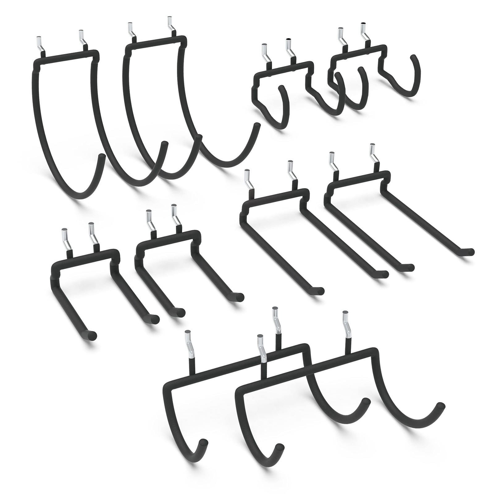 Pegboard Drill Holder, Peg Board Utility Hooks, 10 Pack Heavy Duty Peg Board Too