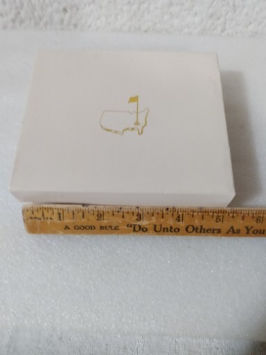 Masters Augusta National Golf Tournament Empty Small Gift Box White