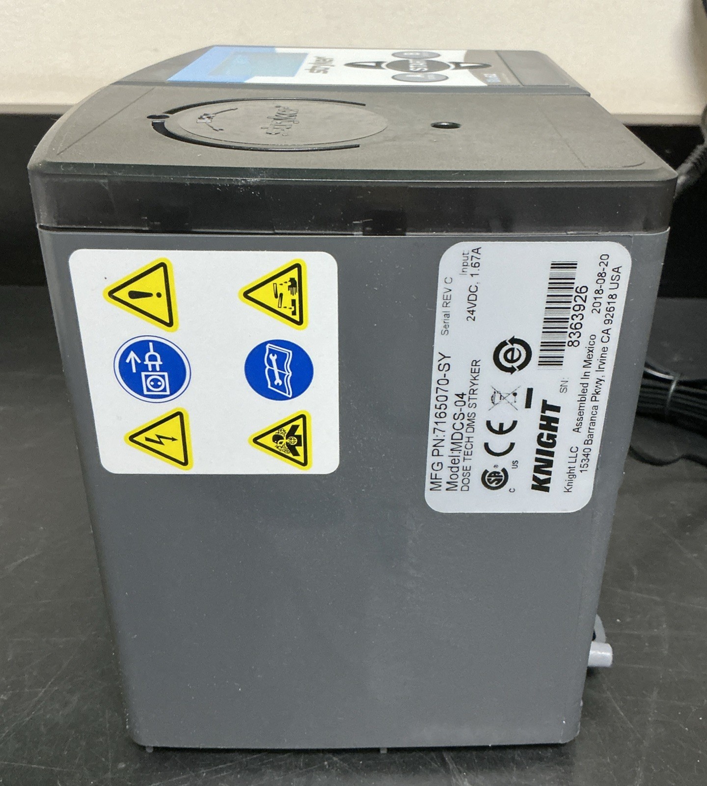 Stryker Blu62 Instrument Detergent Dosing System | Ref 3000-001-000 MDCS-04