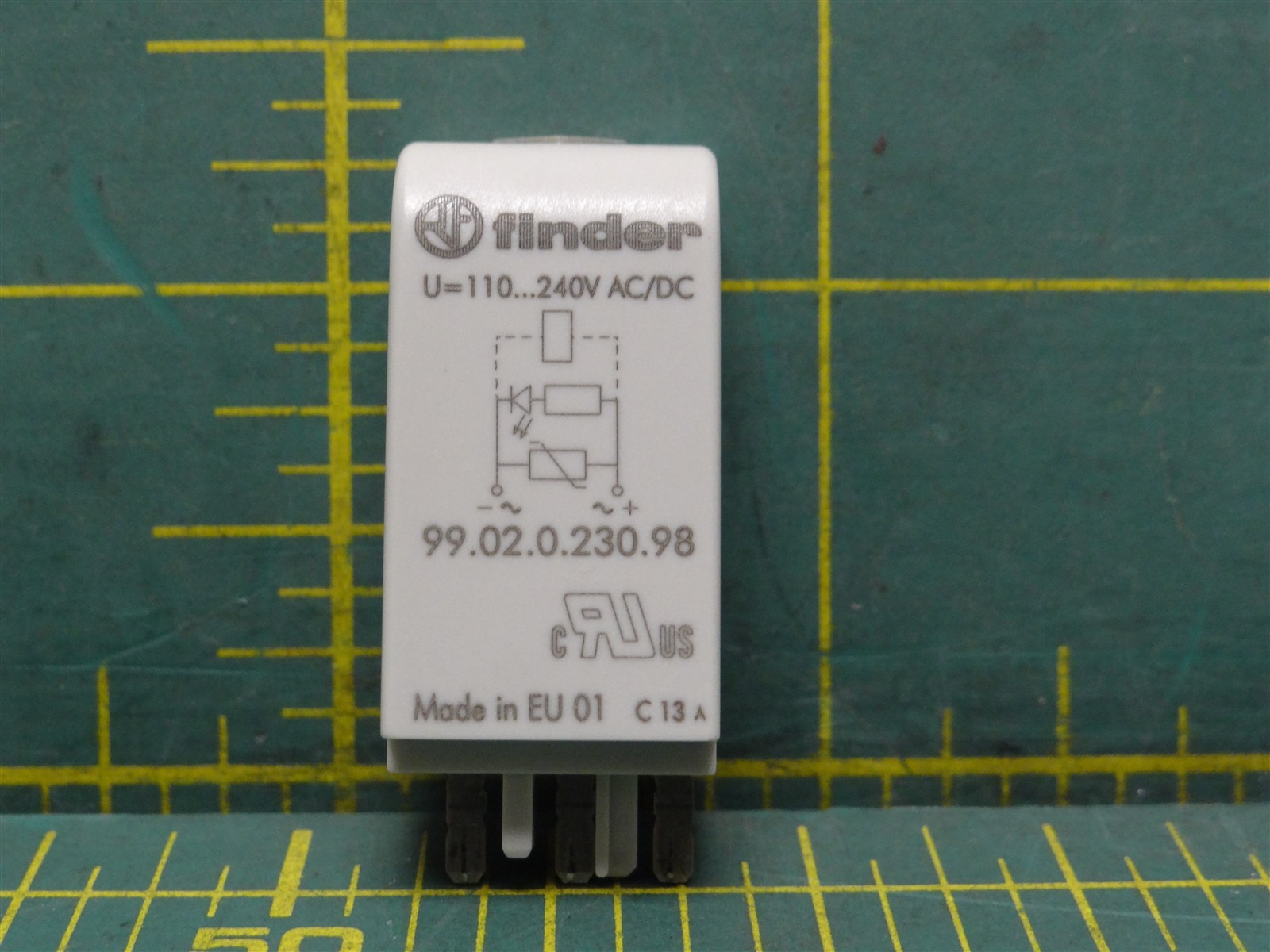 Finder 99.02.0.230.98 Relay Accessory Coil Indication & EMC Suppression Module