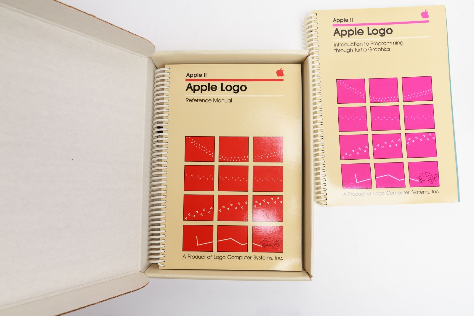 Vintage Apple Logo Diskware D2D0100 5.25” Floppy Disk Software w Manuals & Box