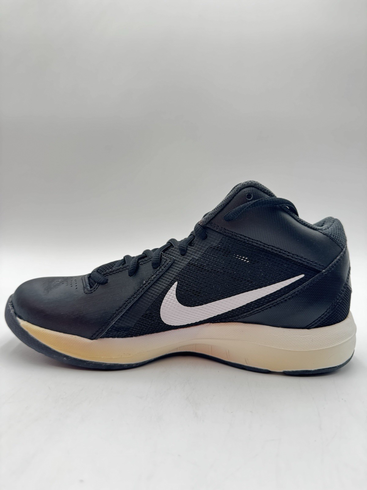 Nike Men’s Air Overplay 9 Basketball Size 7 Black/White |831572-001|