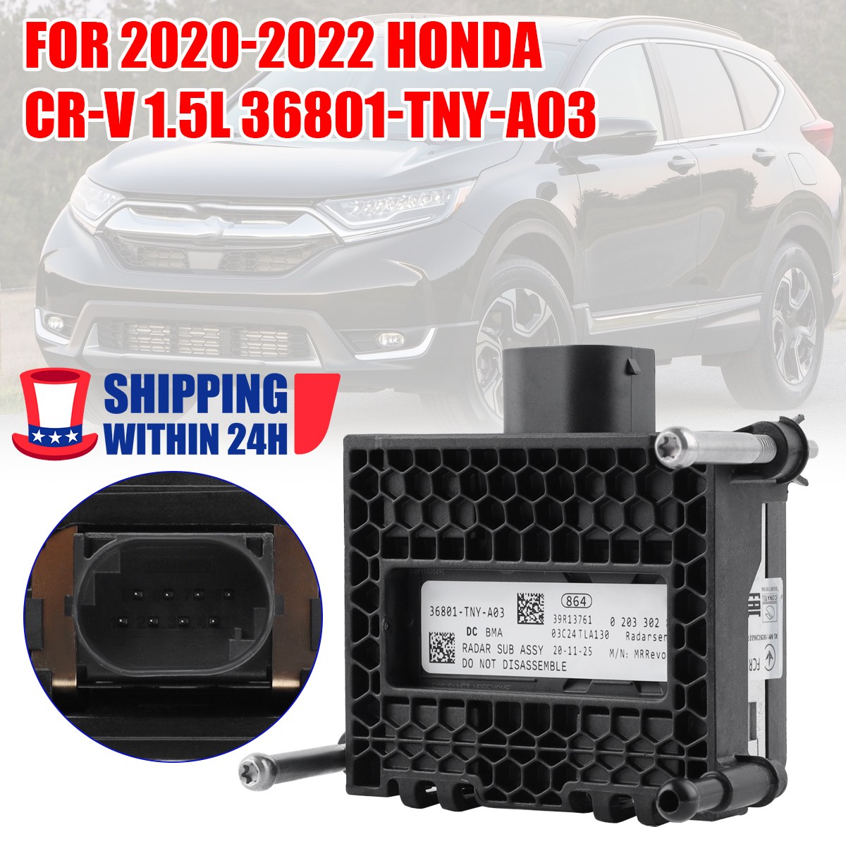 8-Pin Cruise Control Sensor Fits 2020-2022 Honda CR-V EX LX EX-L OE Replacement