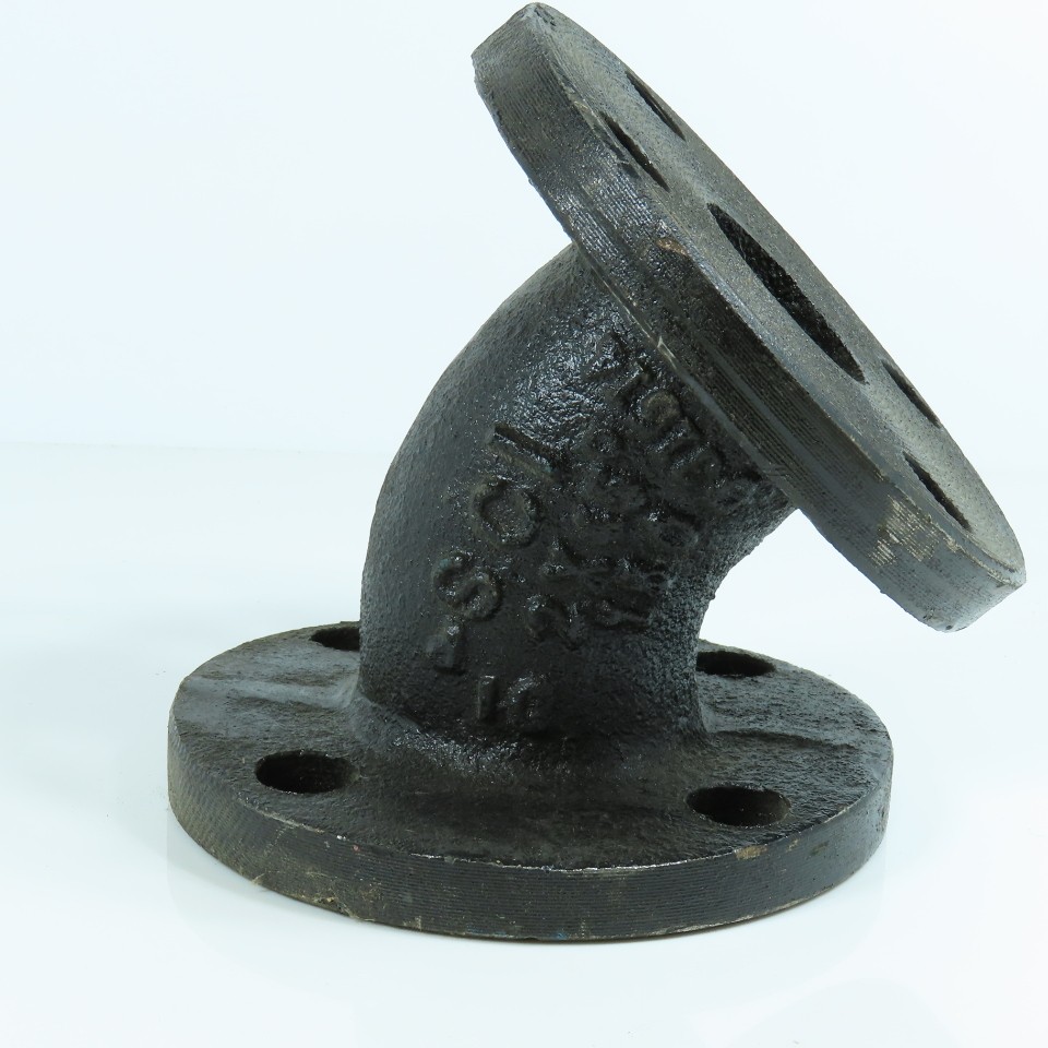 SCI 2" Flat Face 45 Degree Elbow Class 150 Ductile Iron Flanged Fitting