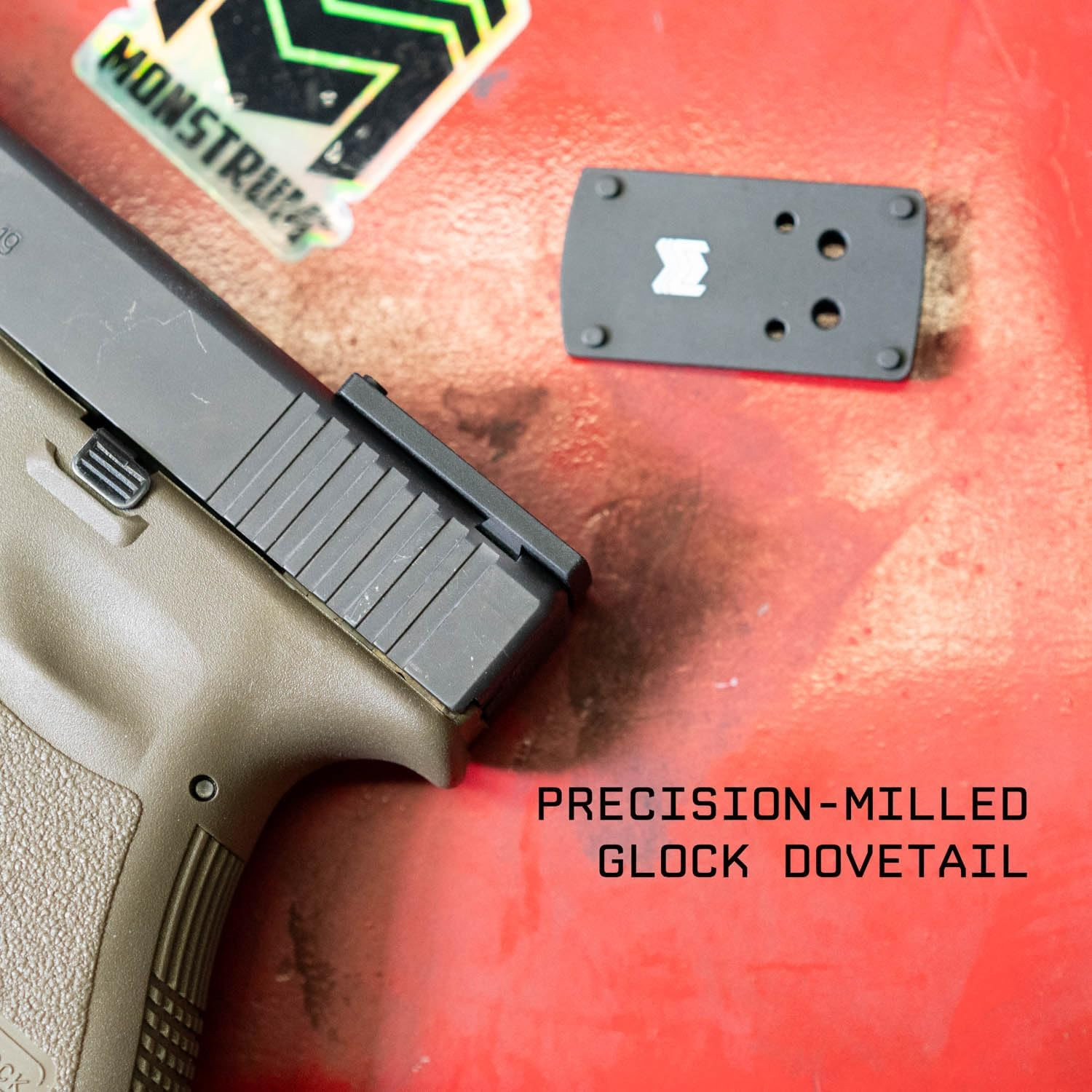 Dovetail Red Dot Mounting Plate for Glock Pistols | for Non-Mos Version Glocks |